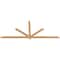 Ekena Millwork Kennewick Timber Gable Bracket, Western Red Cedar, 108"W x 45"H x 1 1/2"D x 3 1/2"F, 10/12 Pitch GBW108X45X0204KEN00SWR - alternate 5